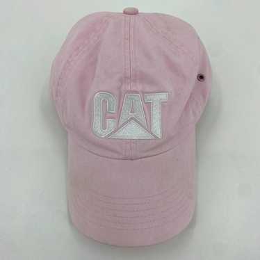 Vintage CAT Strapback Hat Women's One Size Pink Wo