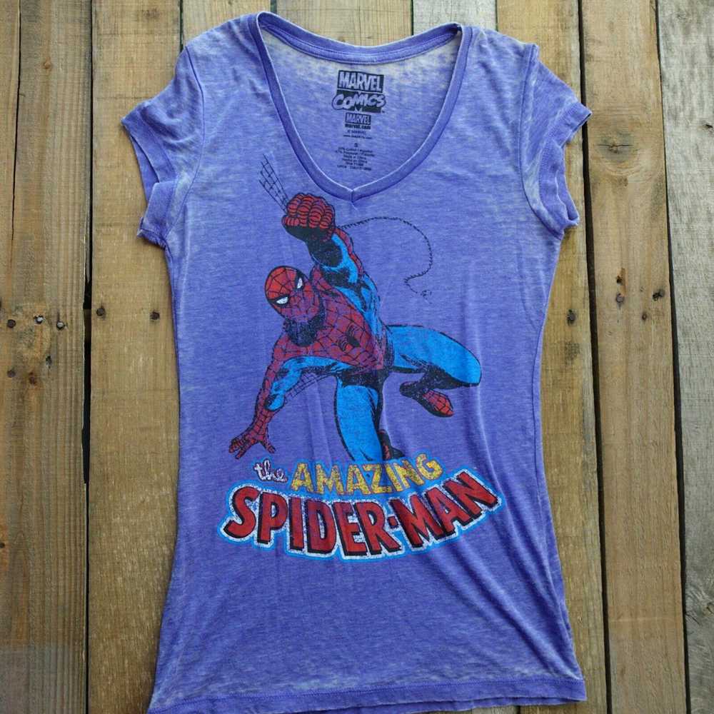 Vintage The Amazing Spider-Man Womens T-Shirt Siz… - image 1