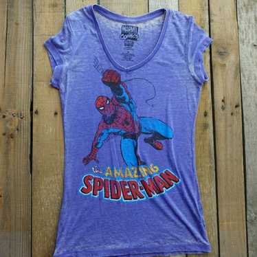 Vintage The Amazing Spider-Man Womens T-Shirt Siz… - image 1