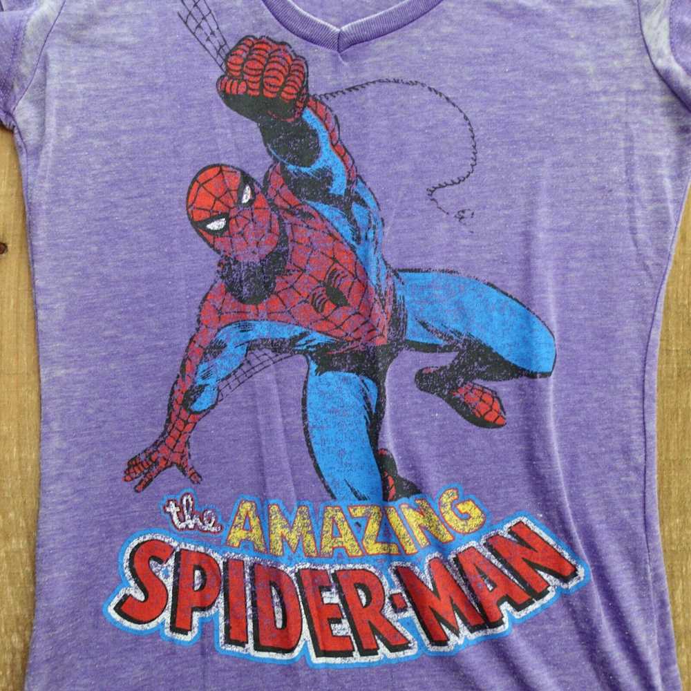 Vintage The Amazing Spider-Man Womens T-Shirt Siz… - image 2