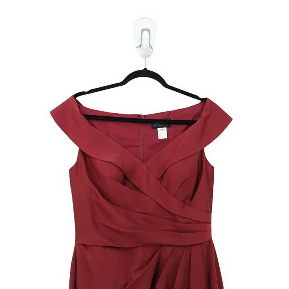 La Femme Women's 6 Dress Burgundy Red 25206 Jerse… - image 4