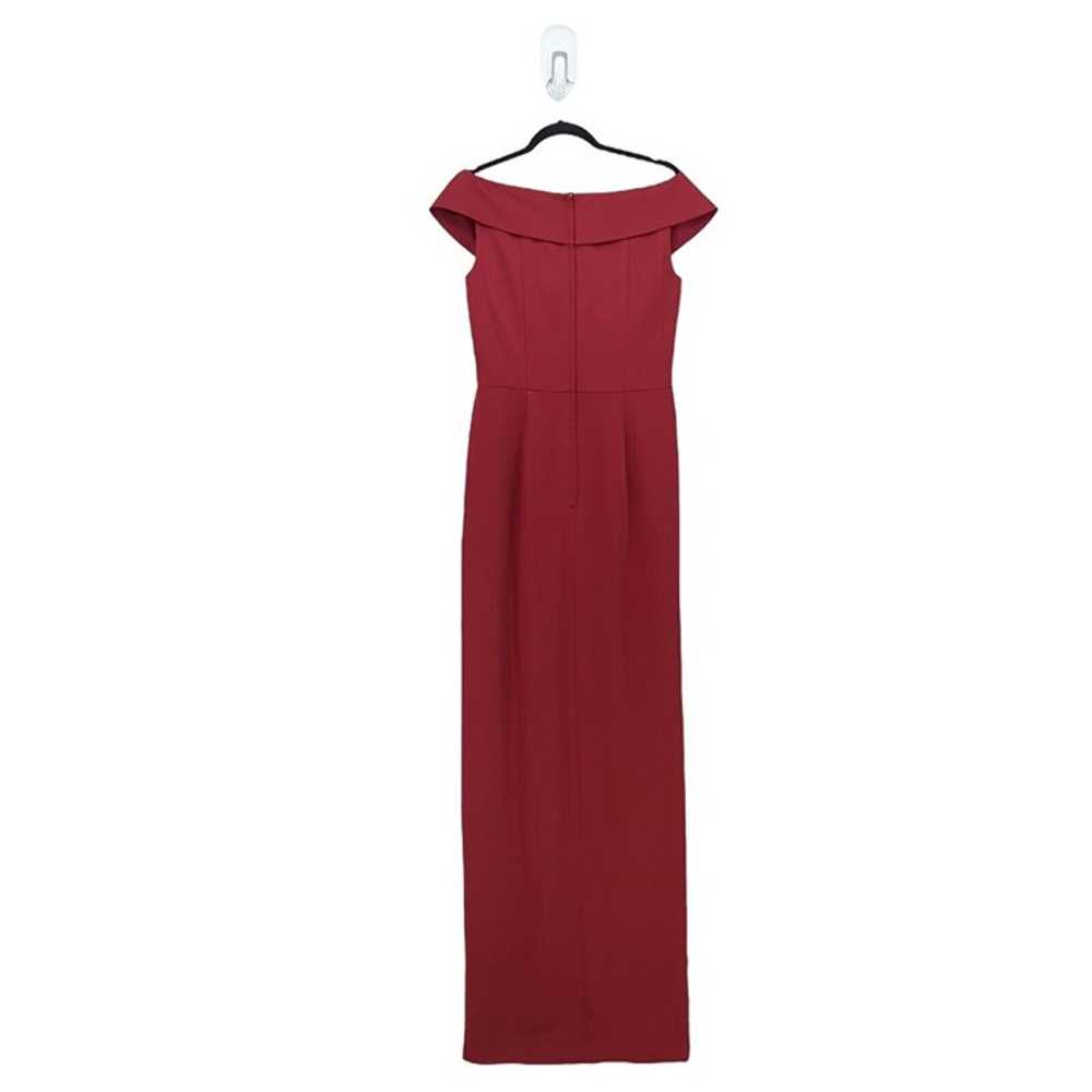 La Femme Women's 6 Dress Burgundy Red 25206 Jerse… - image 9