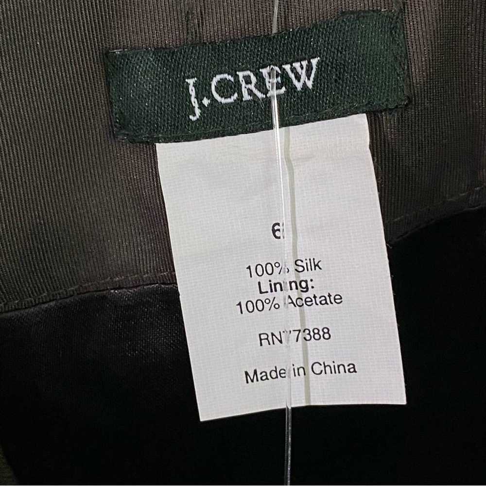 J. Crew Brown Silk Sleeveless Cocktail Dress Size… - image 3