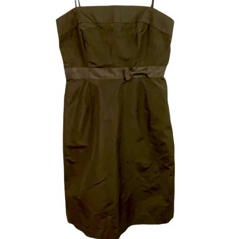 J. Crew Brown Silk Sleeveless Cocktail Dress Size… - image 7