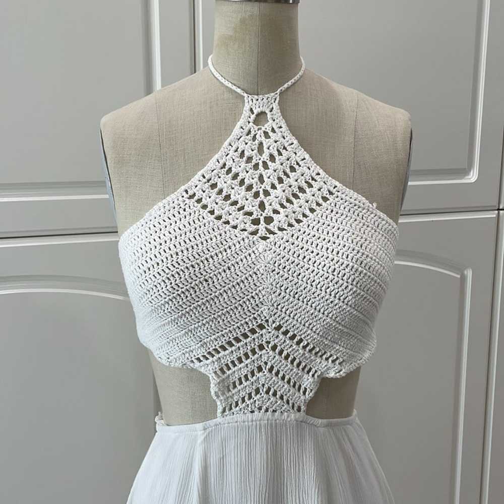 Hello Molly White Crochet Dress - image 3