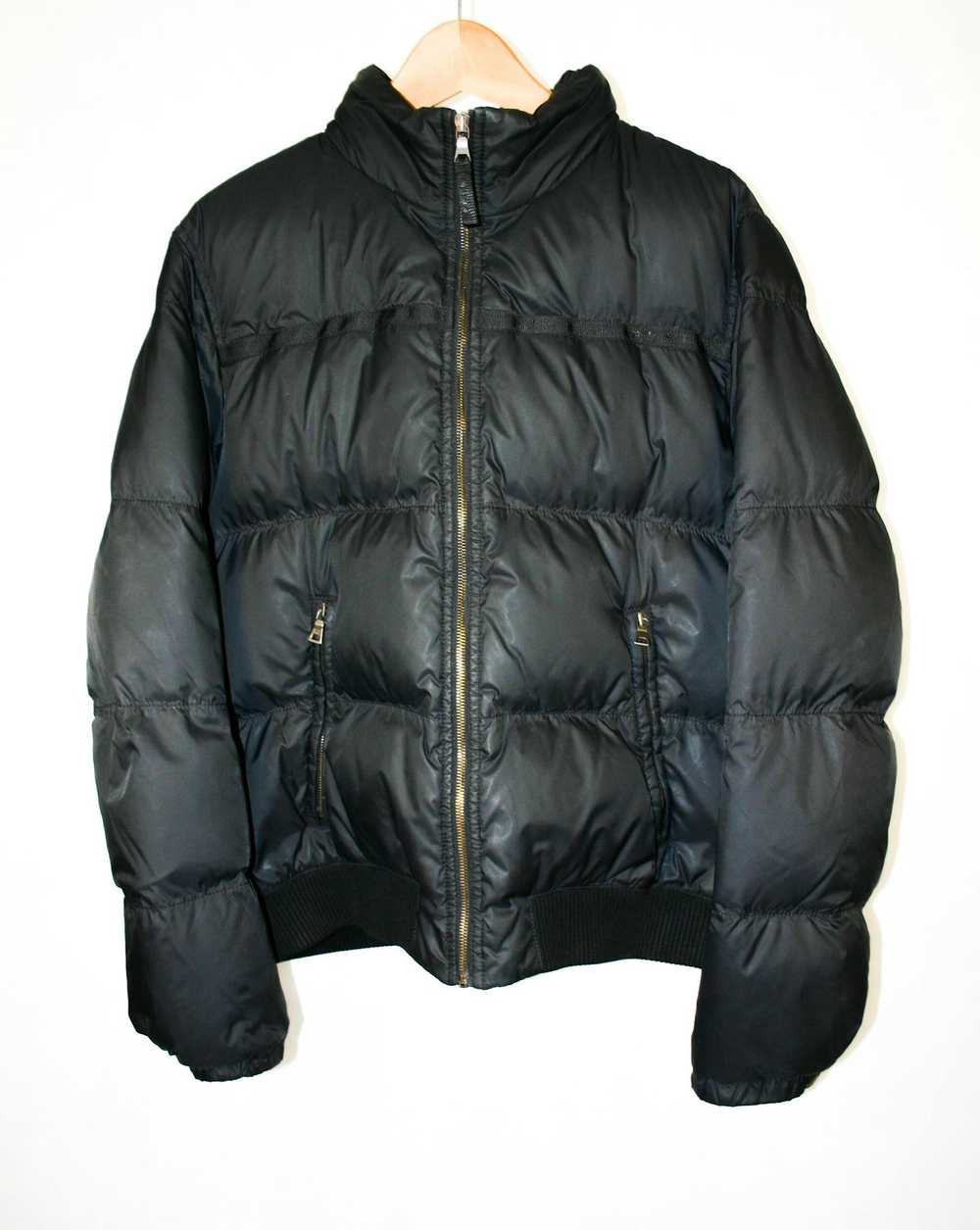 Prada *PRICE DROP* Prada Black Nylon Down Puffer … - image 1