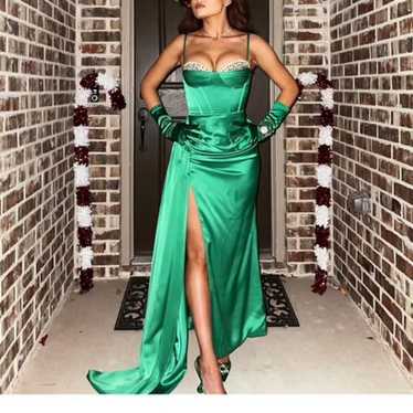 Green corset gown - Gem