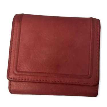Genuine Leather Genuine Leather trifold pink wall… - image 1