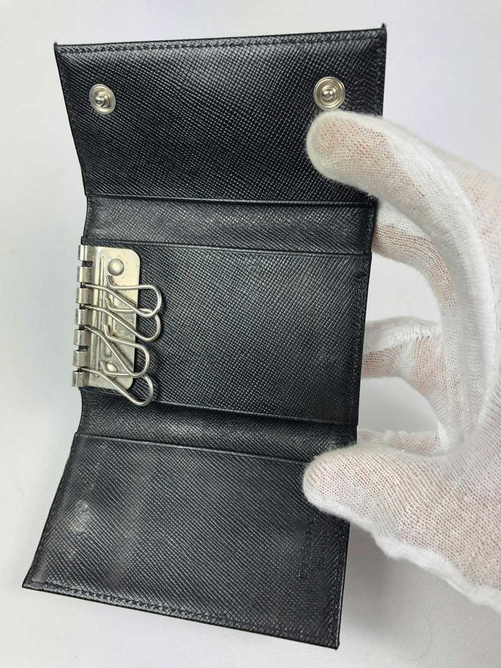 Prada Prada tessuto nero nylon key holder - image 3