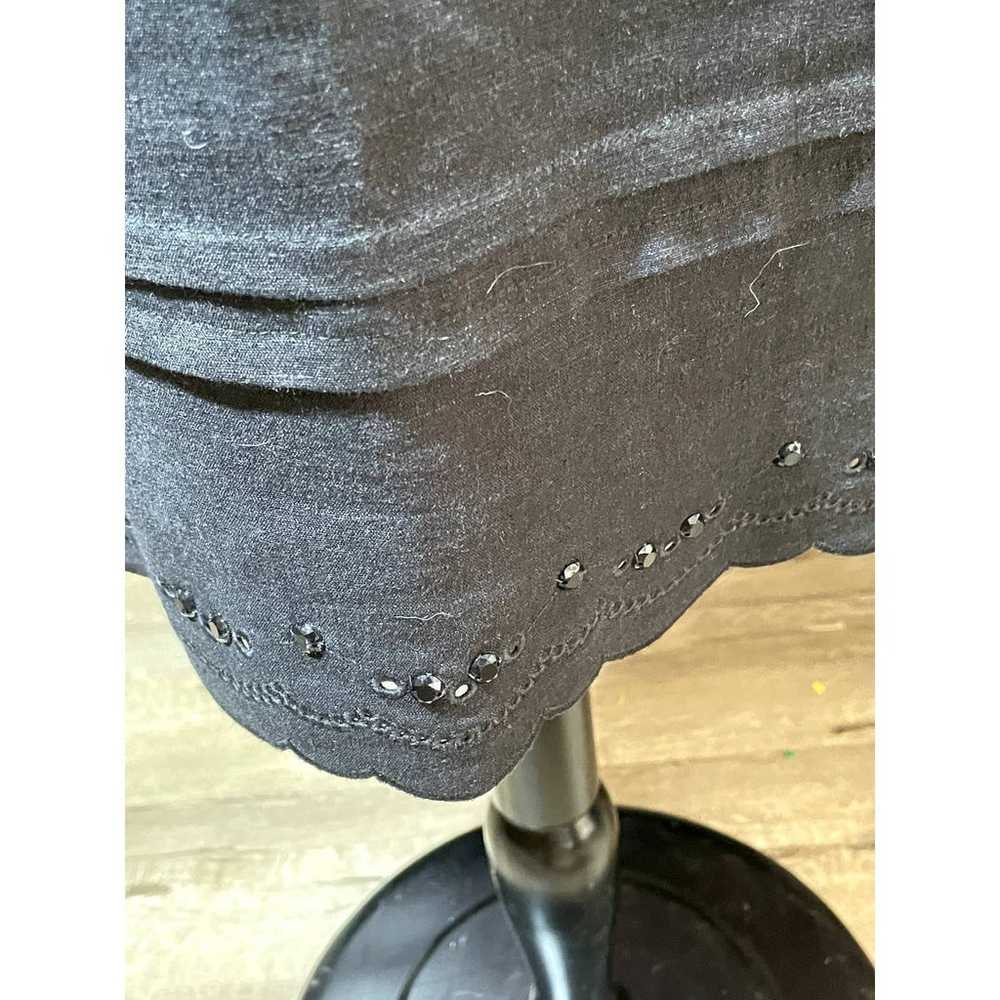 Blumarine Black Linen Cap Sleeve Sheath Dress - 4 - image 3