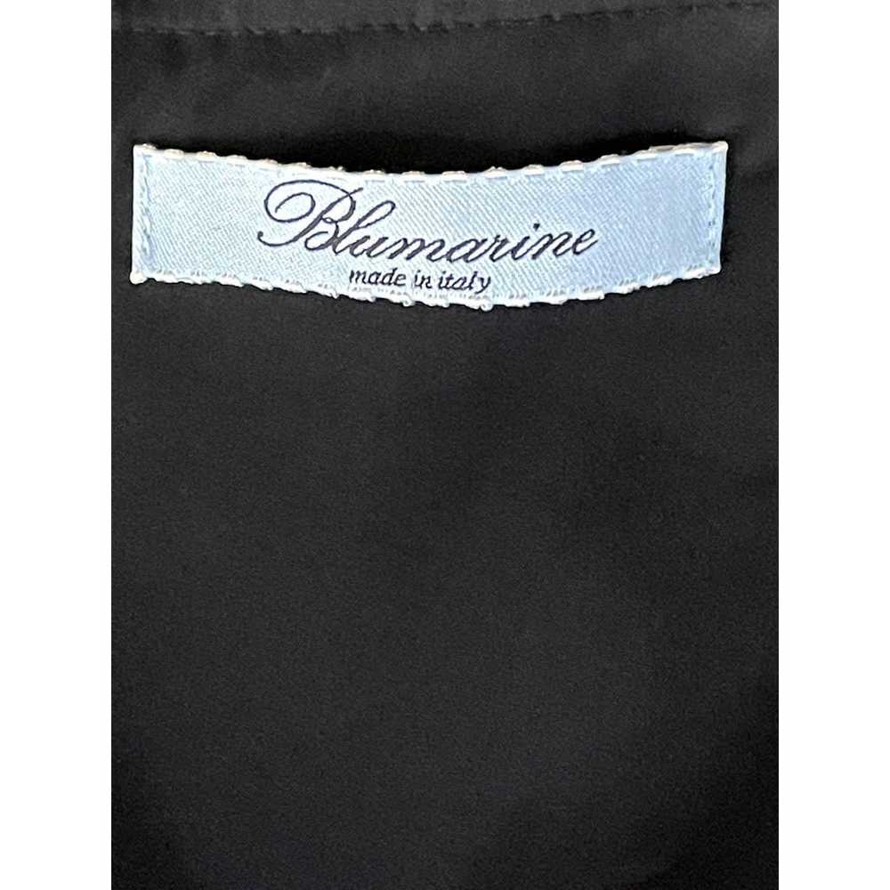 Blumarine Black Linen Cap Sleeve Sheath Dress - 4 - image 6