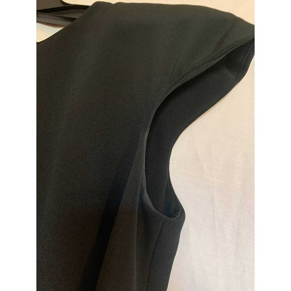 Patricia Rhodes 100% Silk Black Size 6 Cap Sleeve… - image 3