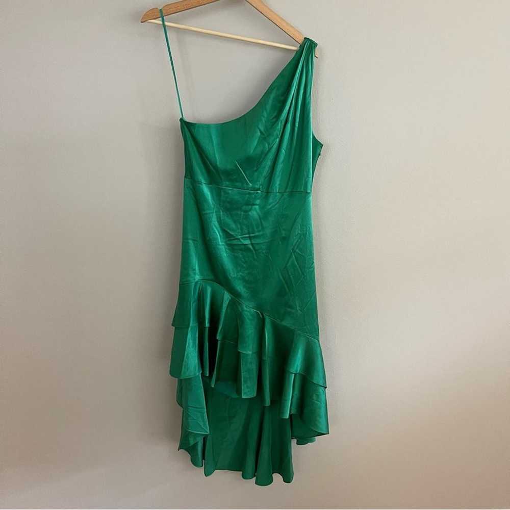 CINQ A SEPT Colina Silk Jade Green One Shoulder M… - image 3