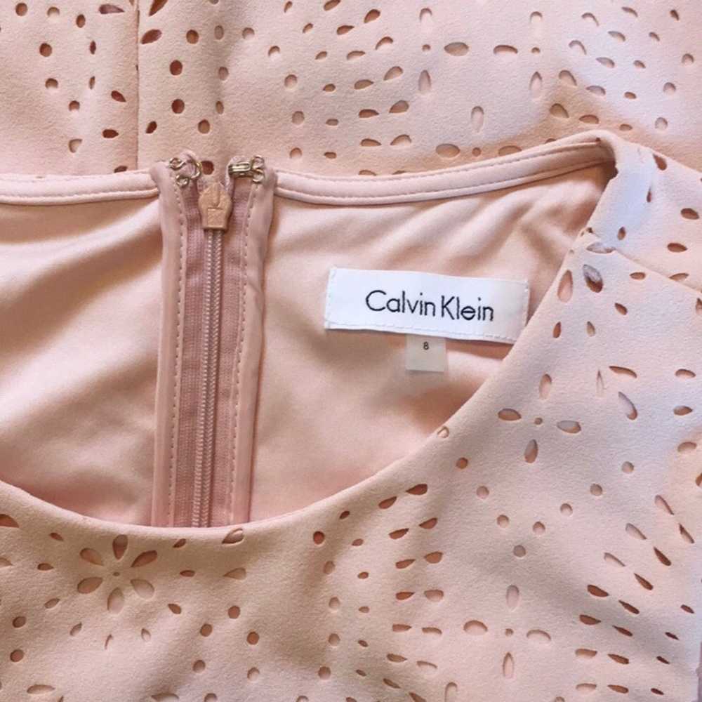 CALVIN KLEIN | Laser Cut Lace Sheath Dress 8 - image 10