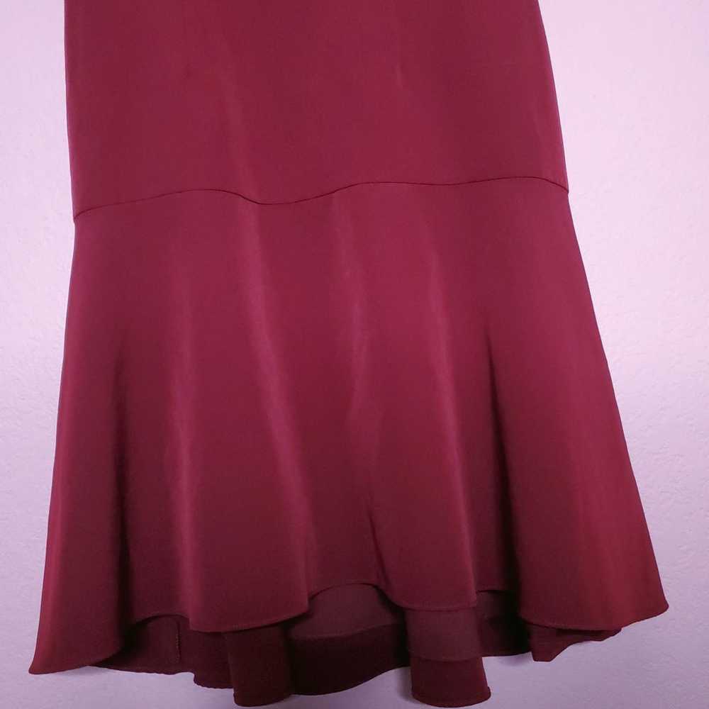 MILLY Nina Off The Shoulder Dress in Bordeaux Win… - image 6