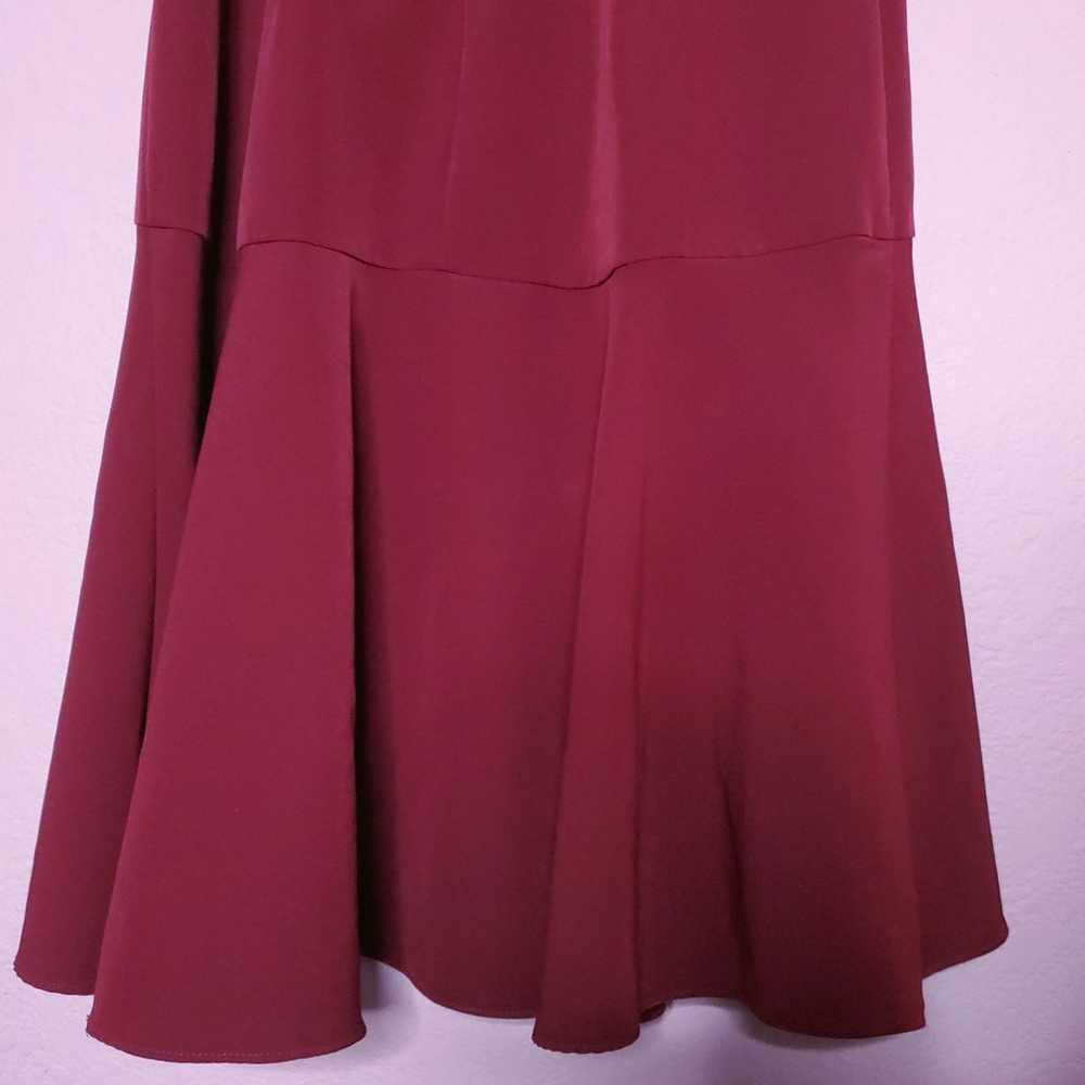 MILLY Nina Off The Shoulder Dress in Bordeaux Win… - image 9