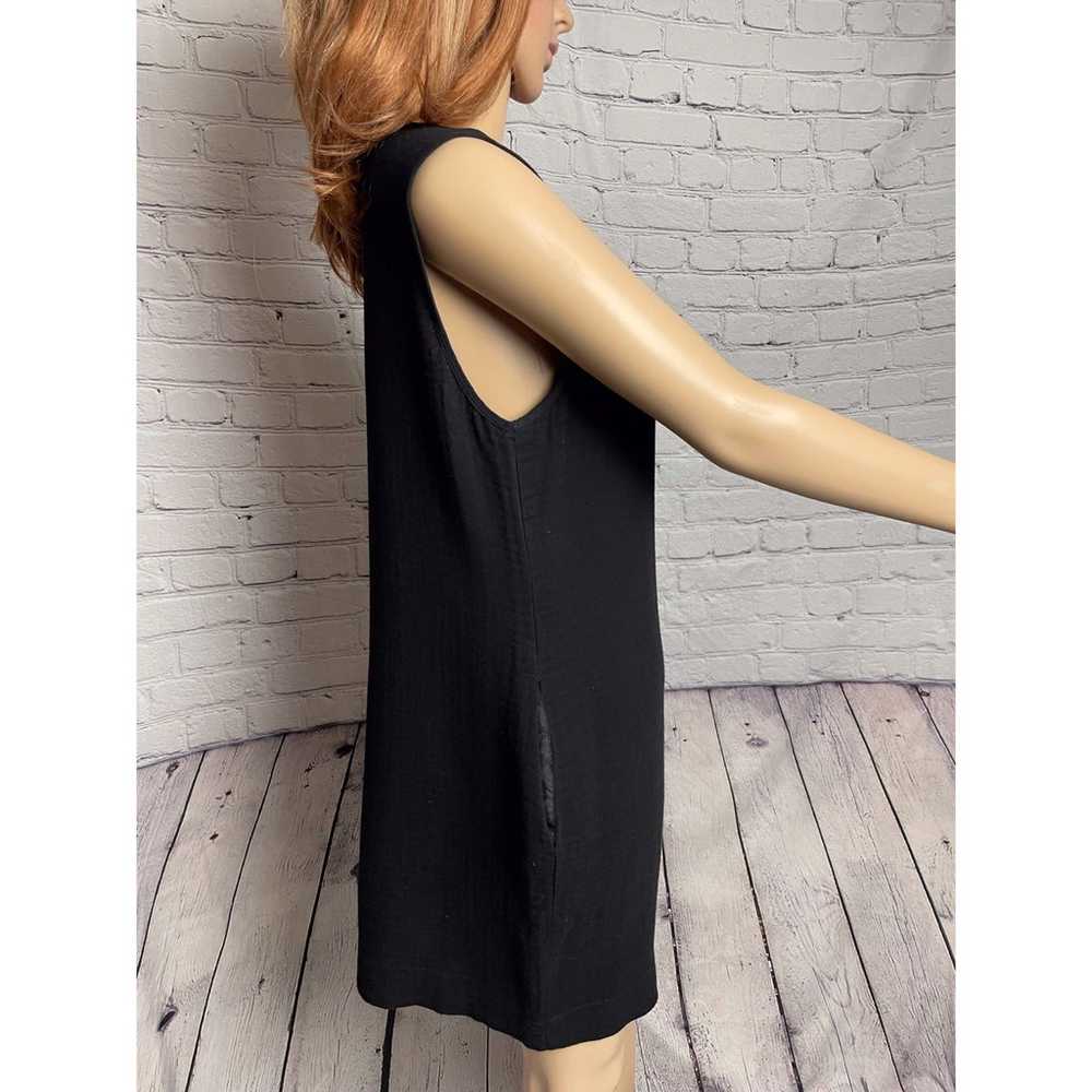 New L'Agence Cotton Wool Black Sleeveless Dress S… - image 6