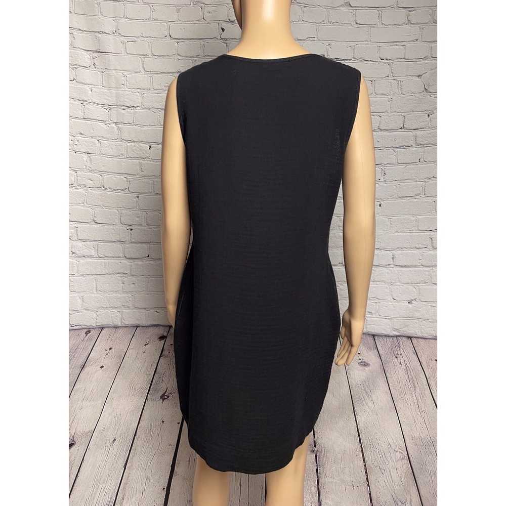 New L'Agence Cotton Wool Black Sleeveless Dress S… - image 9