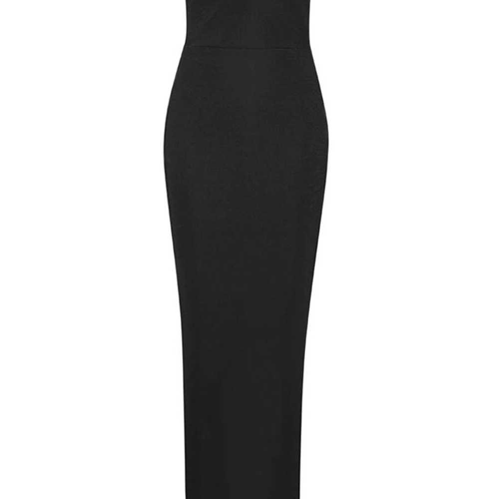 Layla Strapless Bodycon Maxi Bandage Dress in Bla… - image 4