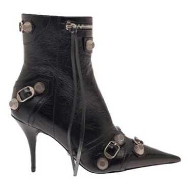 Balenciaga Cagole leather ankle boots