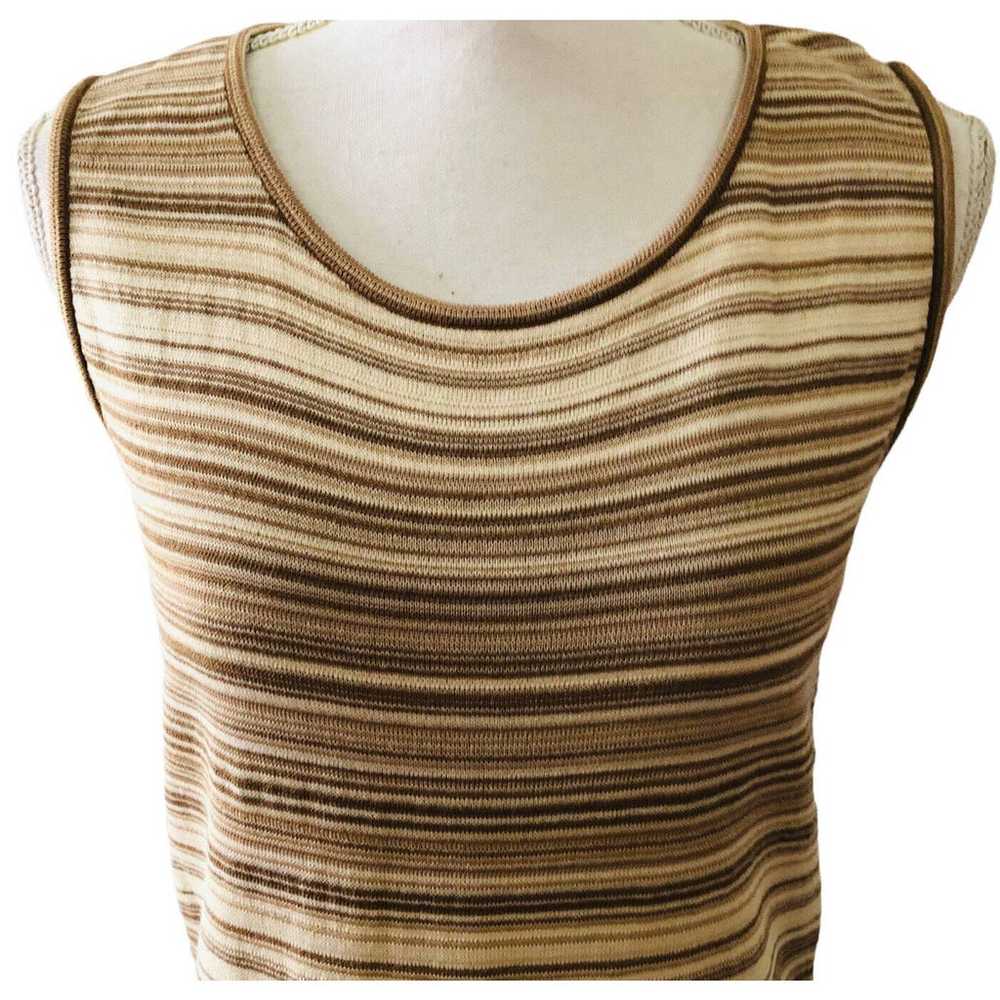 St. John Collection by Marie Gray Knit Striped Ne… - image 2
