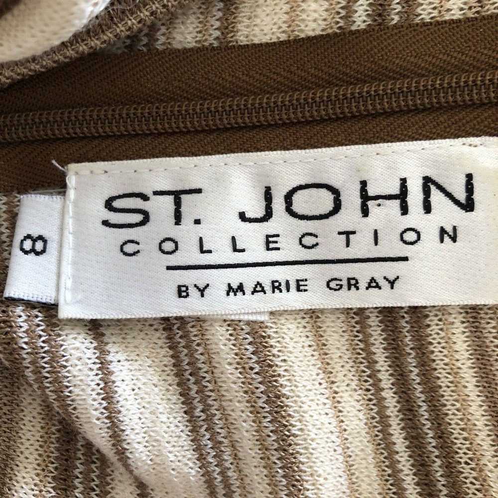 St. John Collection by Marie Gray Knit Striped Ne… - image 6