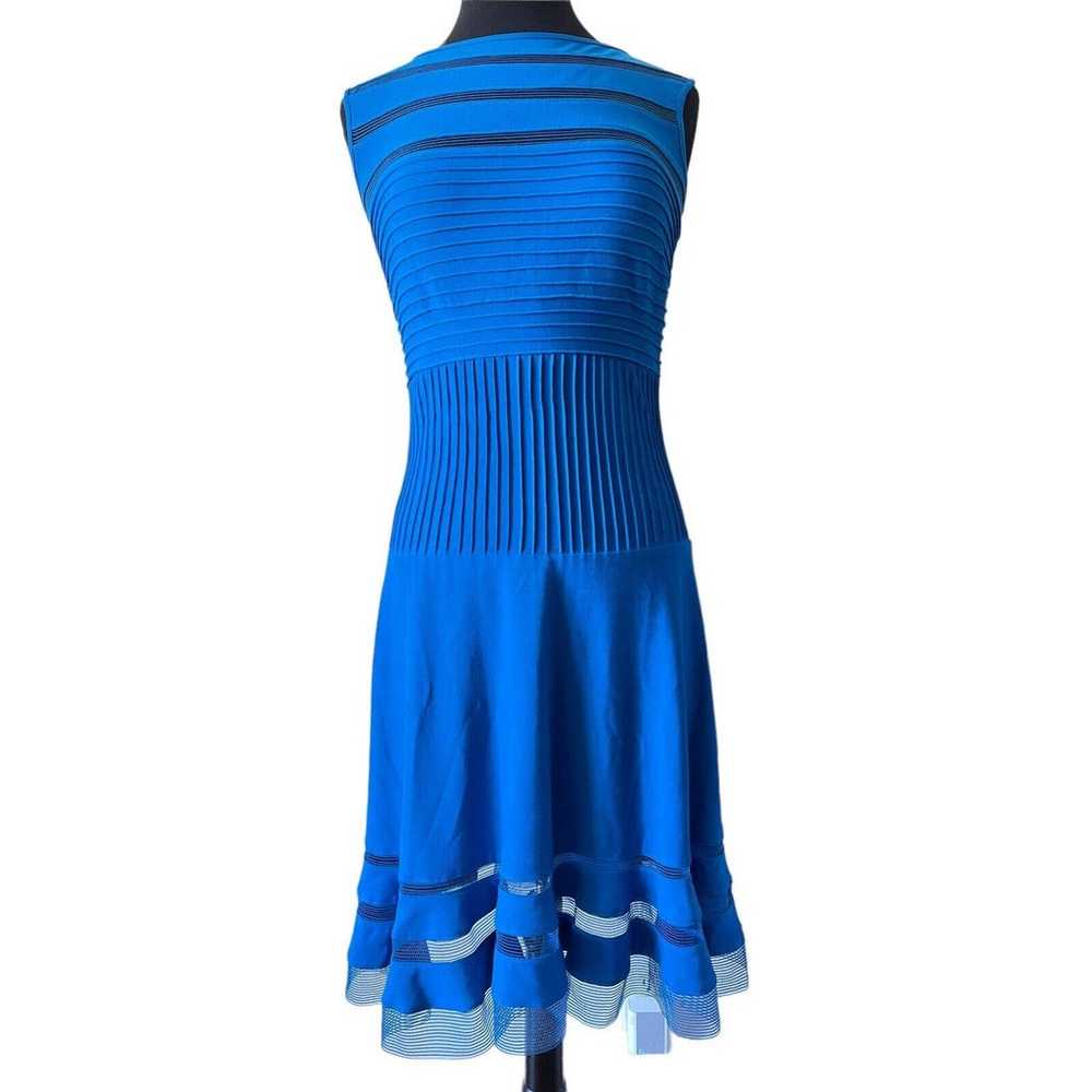 TADASHI SHOJI Dress Size M-Sheer Lace Inserts-Pin… - image 1
