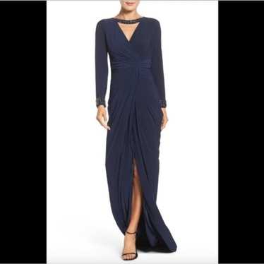 Adrianna Papell Jersey Rouched Gown Size 14W