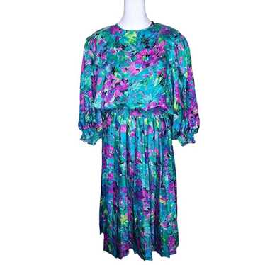 Added Dimensions Dress for Catherines Size 1X Blue Boho Hippie Midi Maxi