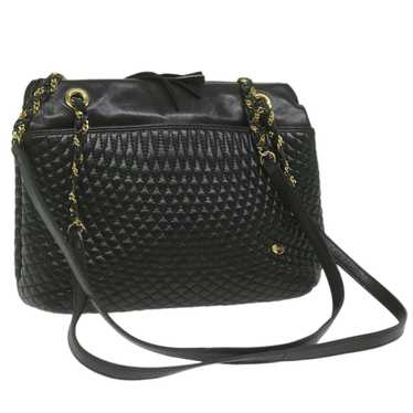 Bally BALLY Matelasse Shoulder Bag Leather Black … - image 1