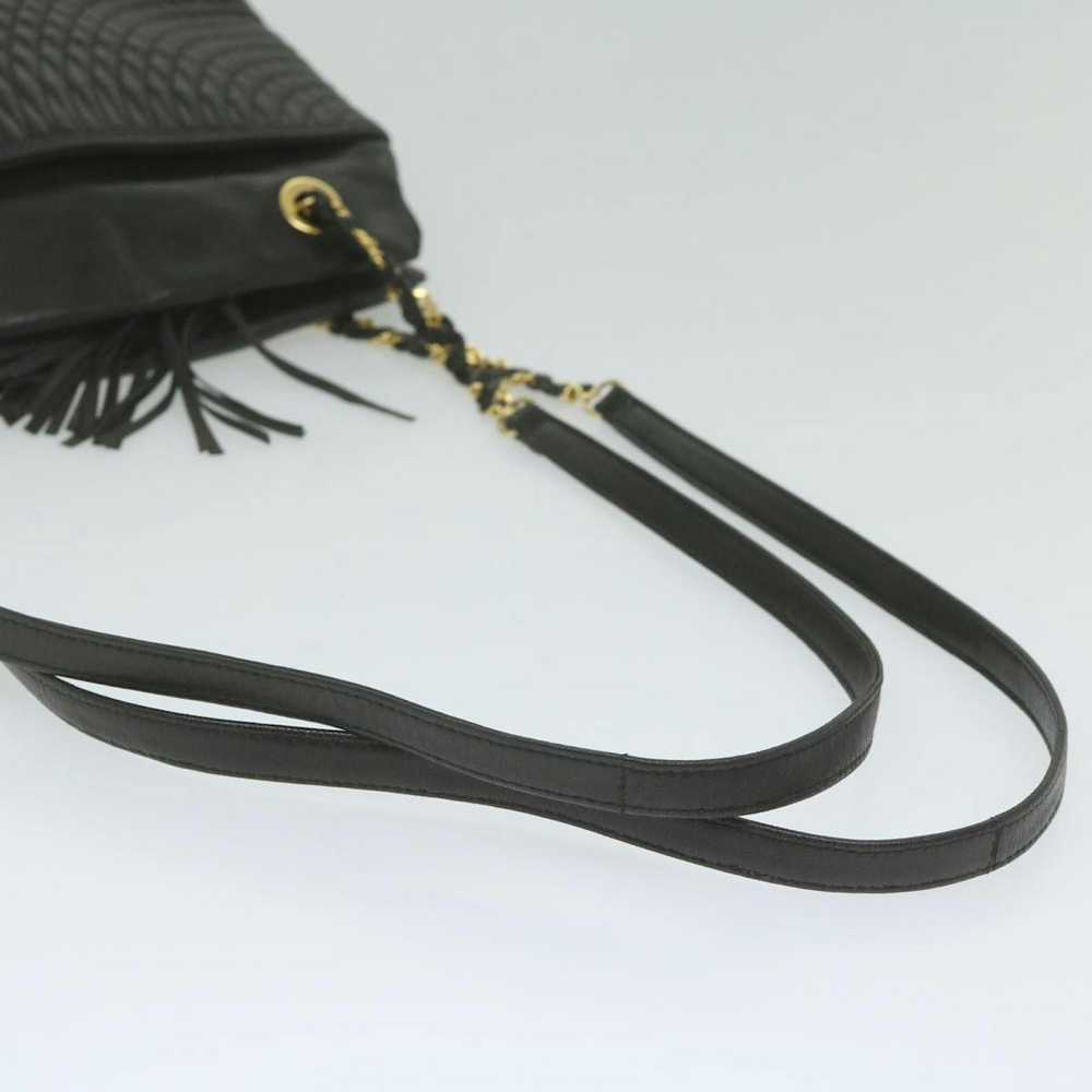 Bally BALLY Matelasse Shoulder Bag Leather Black … - image 7