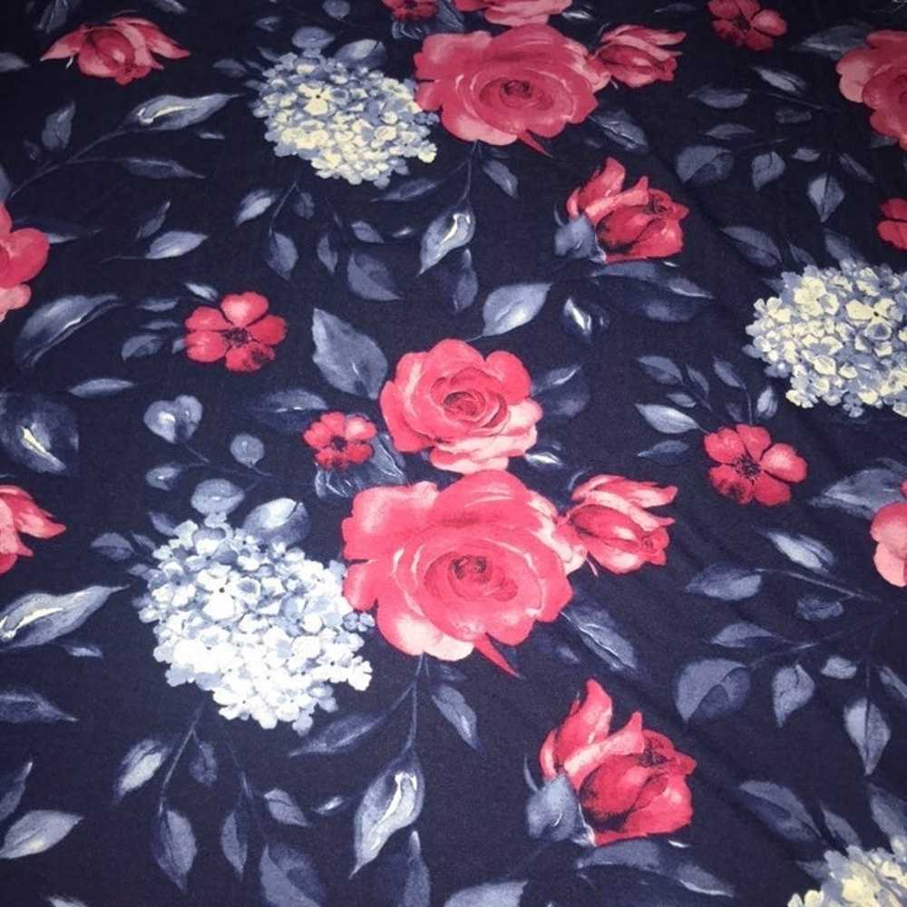 Blue Pink Blush Roses Maxi Lularoe Dress Large 12… - image 6