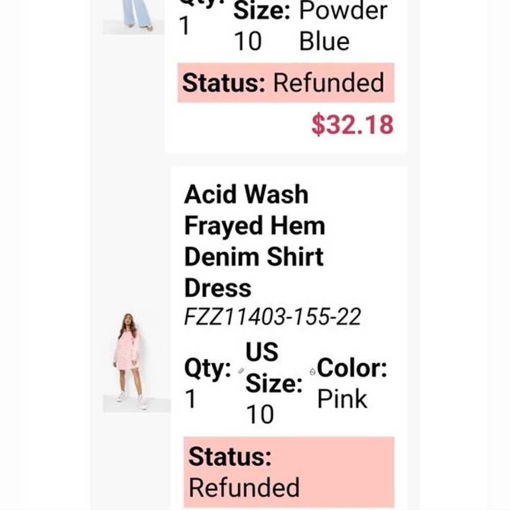 acid wash denim oversize dress - image 2