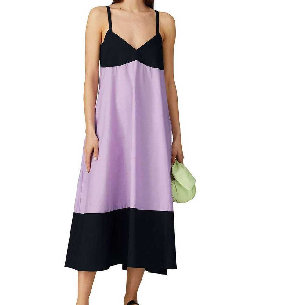 Veda Rio Dress Colorblock Purple/Black Size L - image 1