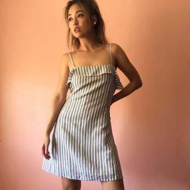 Privacy Please Striped Mini Dress