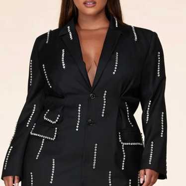 Plus size rhinestone blazer dress 2x - image 1