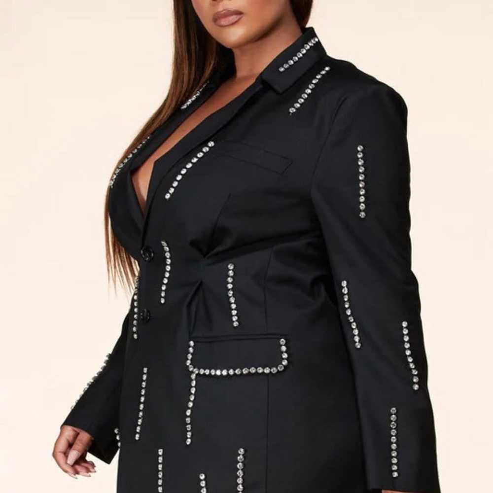 Plus size rhinestone blazer dress 2x - image 8