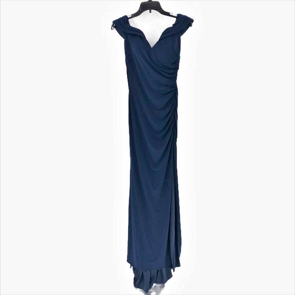 LA FEMME Formal Dress 2 Navy Blue 28389 Off The S… - image 4