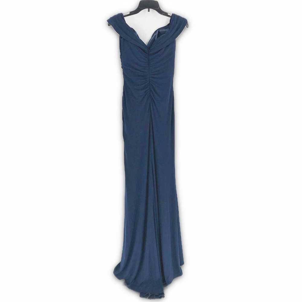 LA FEMME Formal Dress 2 Navy Blue 28389 Off The S… - image 8