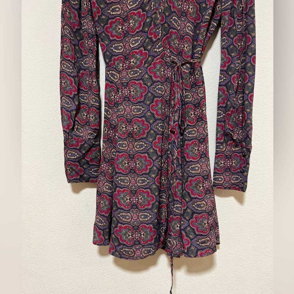 Reformation Paisley 70s Print Wrap Long Sleeve Co… - image 7