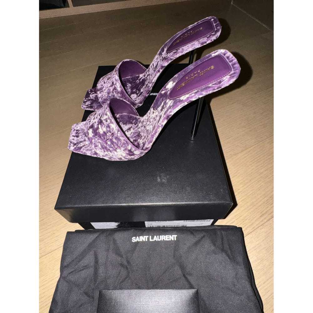 Saint Laurent Velvet heels - image 2