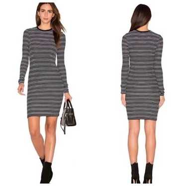 ATM Long Sleeve Knit Striped Bodycon Dress XS - image 1
