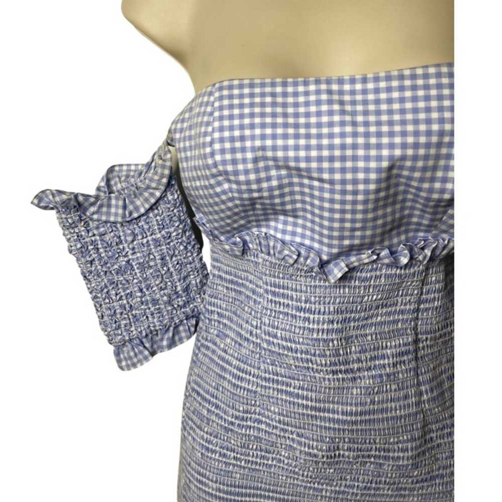 PETERSYN Winona Mini Dress In Azure gingham off s… - image 4