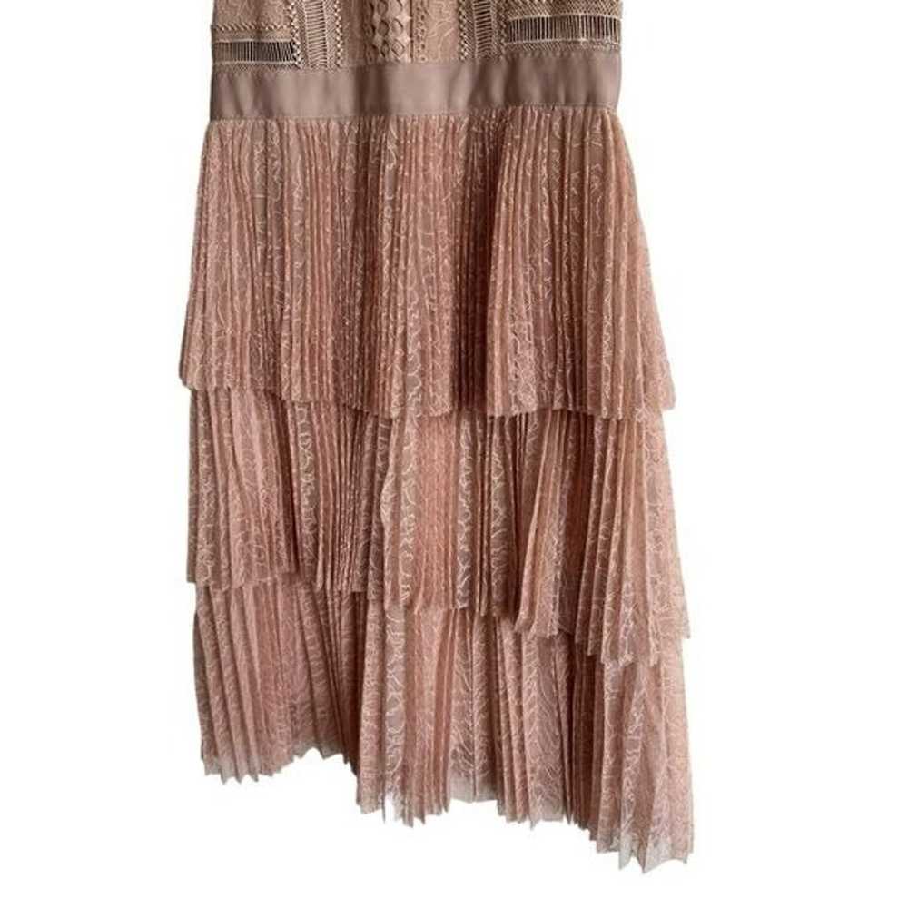 Whistles Anouk Pleated Lace Dress, Size 2 - image 4