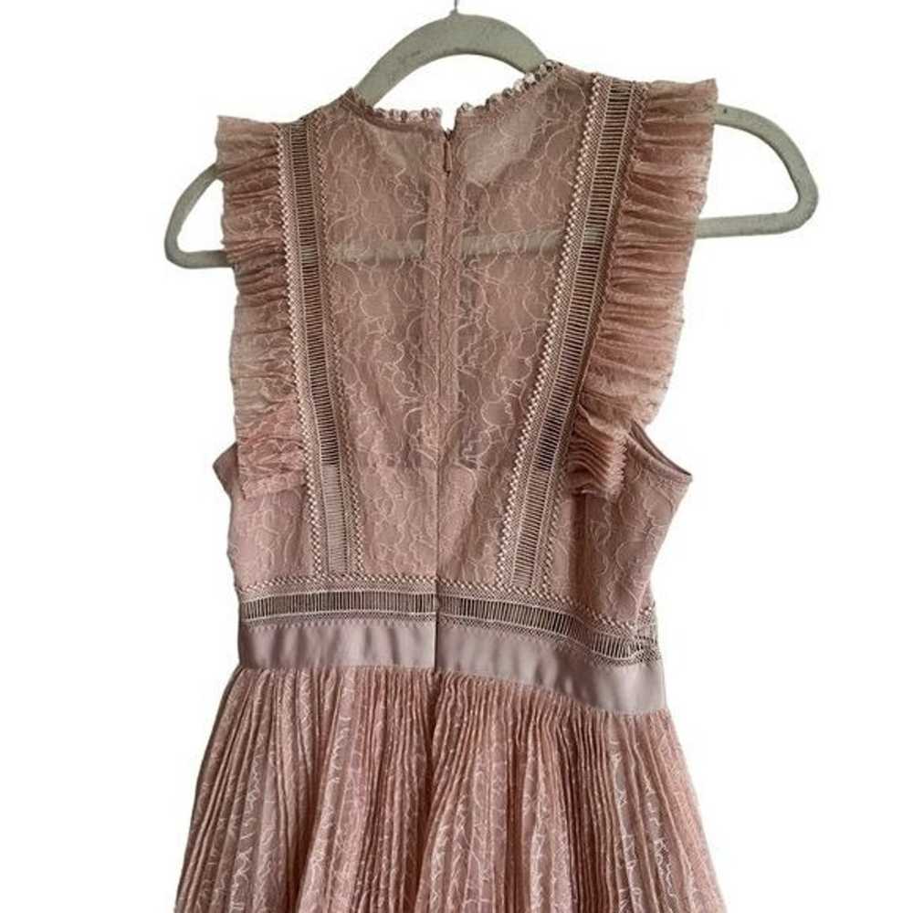 Whistles Anouk Pleated Lace Dress, Size 2 - image 6