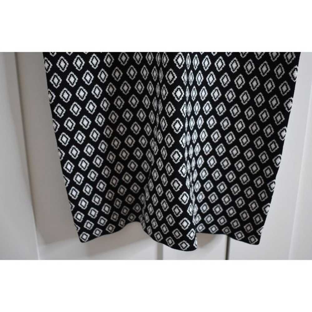 Trina Turk Bookish Collared knit black white Dres… - image 11