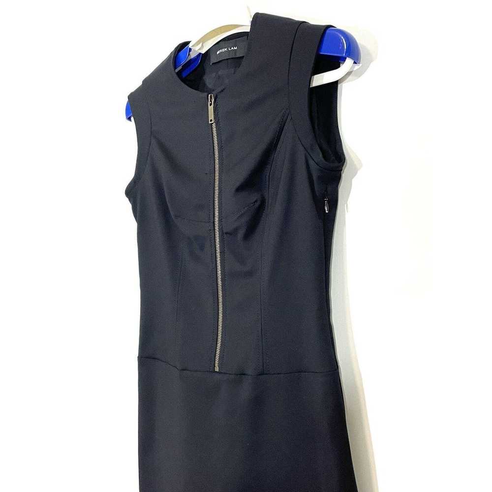 Derek Lam Womens Sleeveless Crew Neckl Zip Front … - image 3