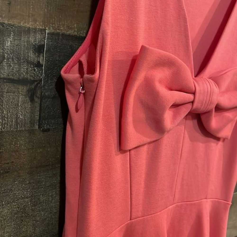 Kate Spade Coral Sleeveless Bow Back Fit and Flar… - image 5