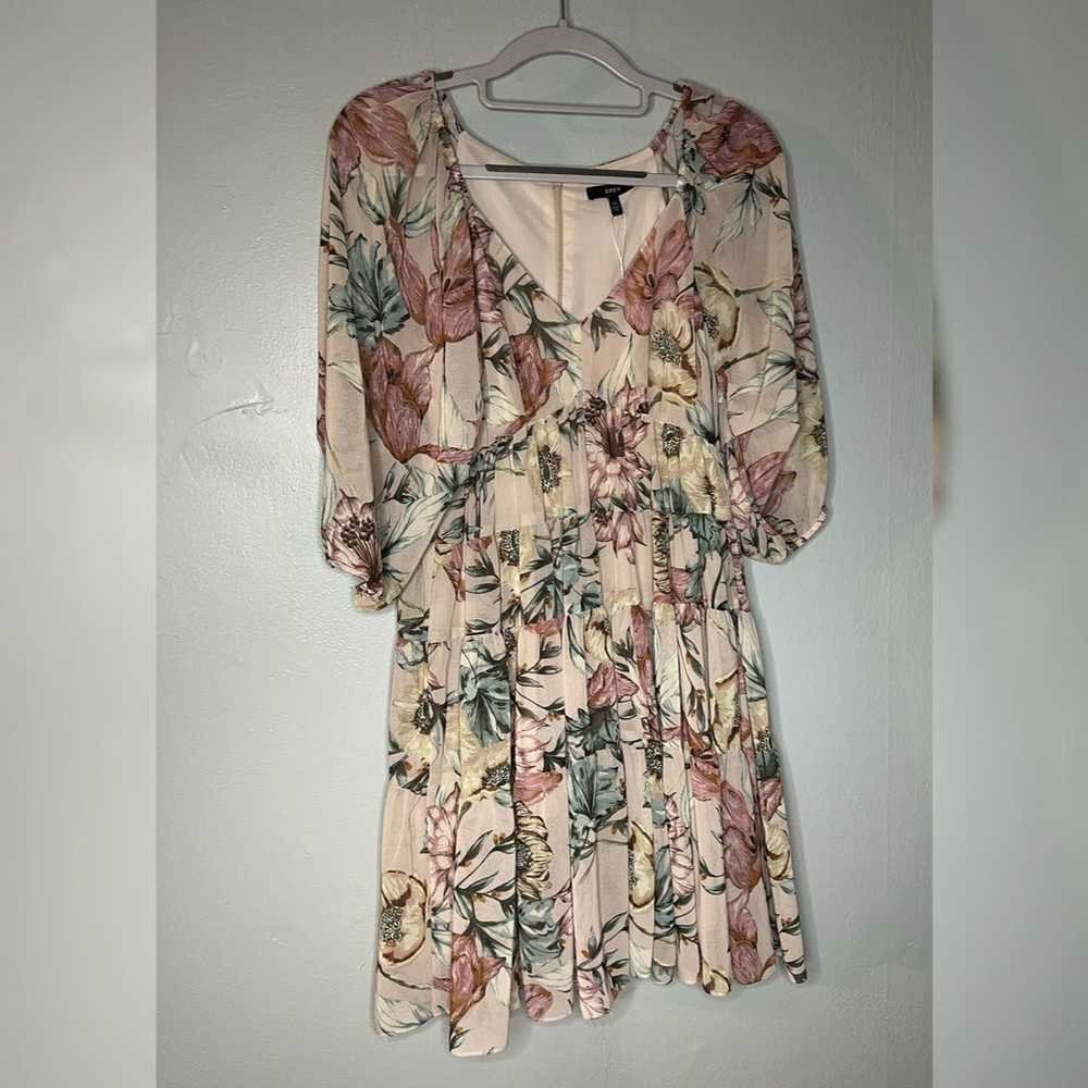 Anthropologie Drew 3/4 puff sleeve floral print f… - image 1