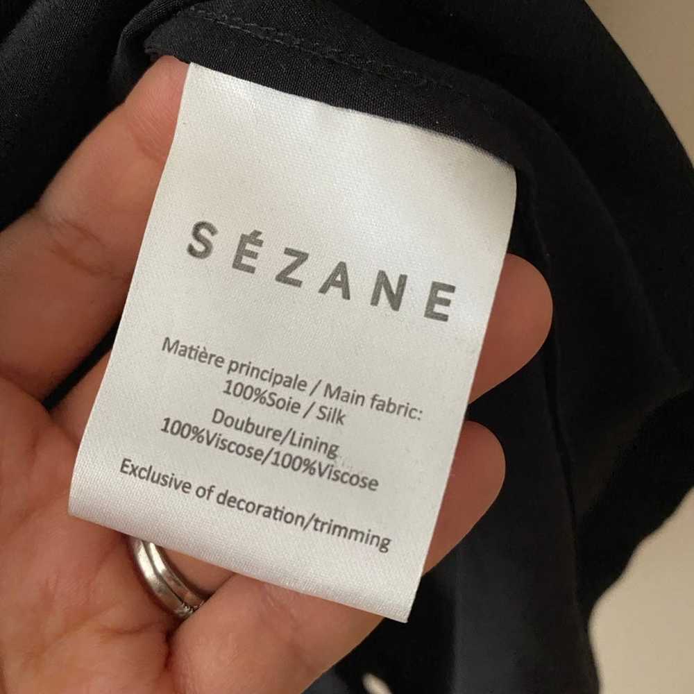 Sezane silk shirt dress -36 - image 2